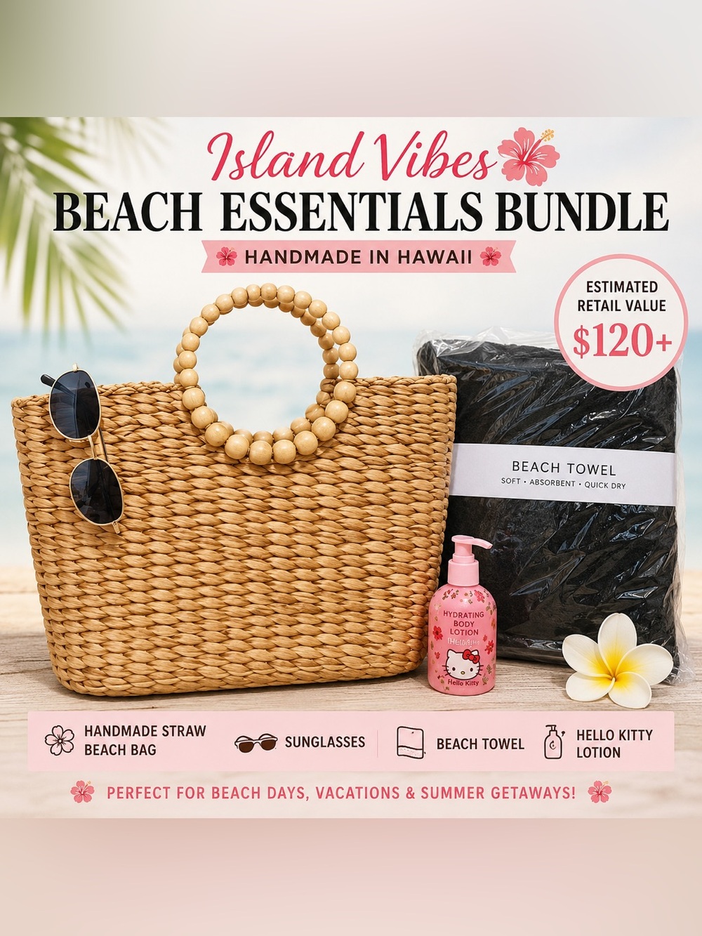 Island Vibes Beach Bundle - $120 value